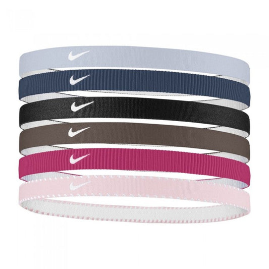 Front - Nike Y Flex Classic Sport Headband (Pack of 6)