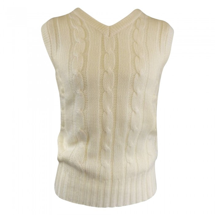 Front - Carta Sport Mens Embroidered Cricket Jumper