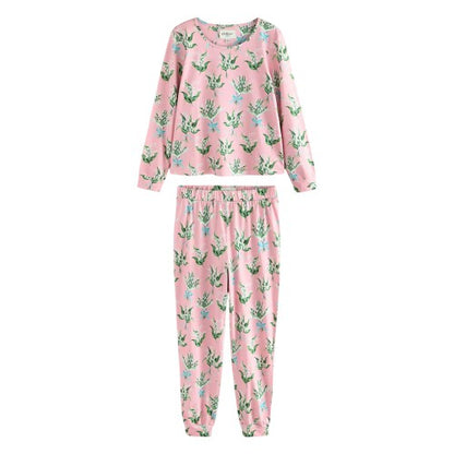 Front - Cath Kidston Womens/Ladies Lily-of-the-Valley Cotton Long Pyjama Set