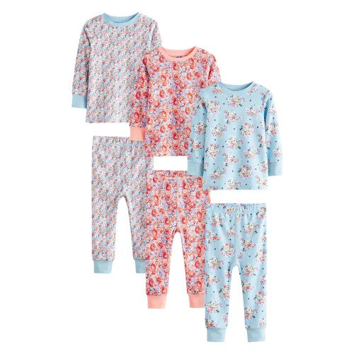 Front - Cath Kidston Childrens/Kids Snuggle Pyjama Set (Pack of 3)