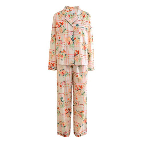 Front - Cath Kidston Womens/Ladies Checked Woven Pyjama Set