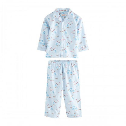 Front - Cath Kidston Childrens/Kids Boat Button Long Pyjama Set