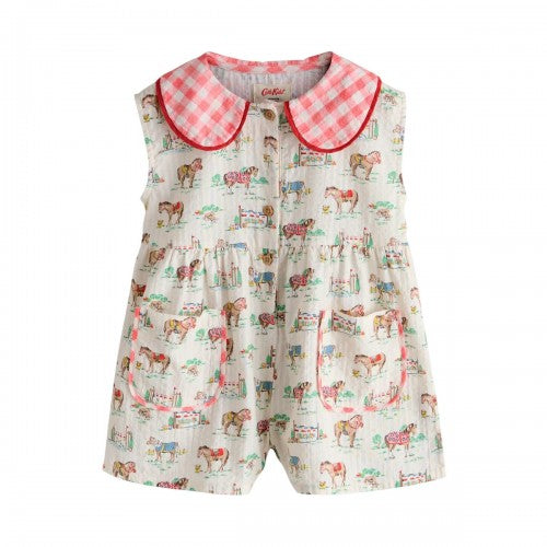 Front - Cath Kidston Girls Horse Show Playsuit