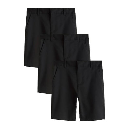 Front - Clarks Boys Regular School Shorts (Pack of 3)