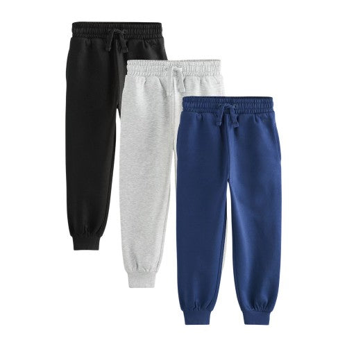 Front - Clarks Boys Embroidered Logo Jogging Bottoms (Pack of 3)