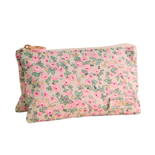 Front - Cath Kidston Rose Print Toiletry Bag
