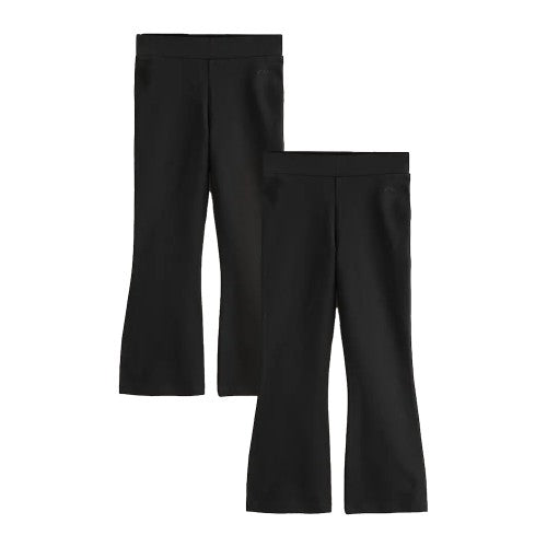 Front - Clarks Girls Flared Leggings (Pack of 2)
