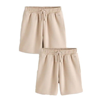 Front - Clarks Boys Sweat Shorts (Pack of 2)