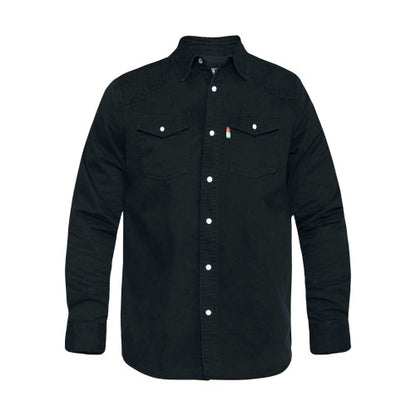Front - Duke Mens D555 Western Denim Shirt
