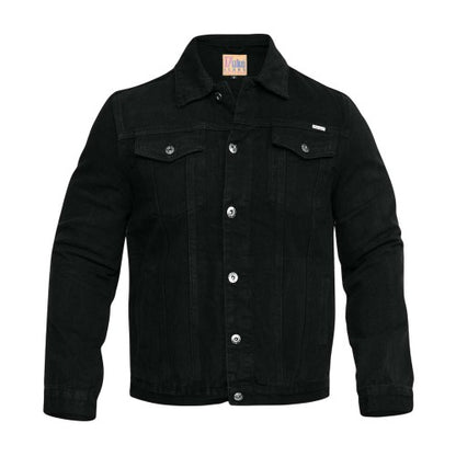Front - Duke Mens D555 London Trucker Denim Jacket