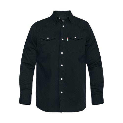 Front - Duke Mens D555 Western Denim Kingsize Shirt