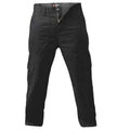 Front - Duke London Mens Cotton Cargo Trousers