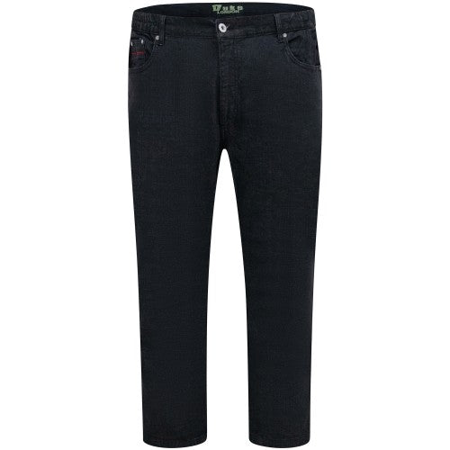Front - Duke Mens D555 London Balfour Elasticated Waist Kingsize Jeans