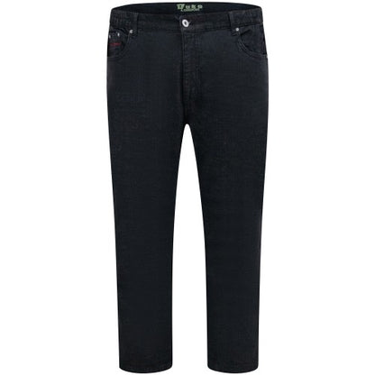 Front - Duke Mens D555 London Balfour Elasticated Waist Kingsize Jeans