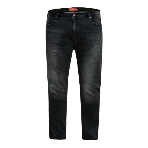 Front - Duke Mens D555 Benson Stretch Tapered Kingsize Jeans