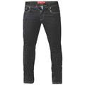 Front - D555 Mens Cedric King Size Tapered Fit Stretch Jeans