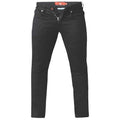 Front - D555 Mens Claude Slim Fit Stretch Jeans