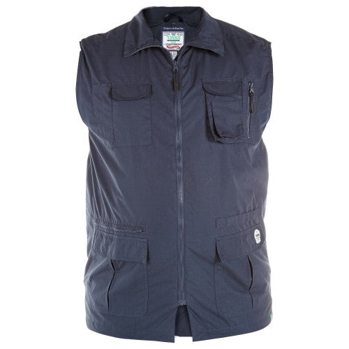 Front - Duke Mens D555 Enzo Multi Pocket Kingsize Hunting Waistcoat