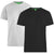Front - D555 Mens Fenton Kingsize Round Neck T-shirts (Pack Of 2)