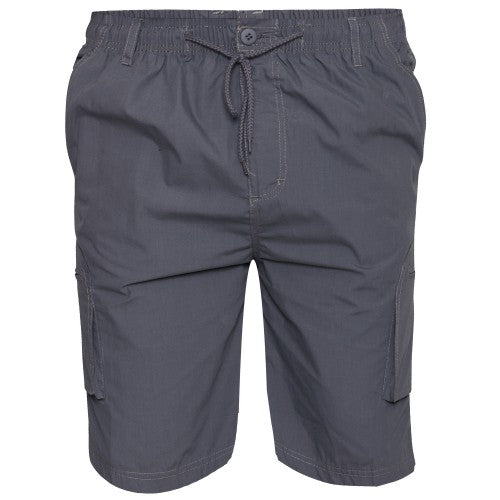 Front - Duke Mens D555 Nick Elasticated Waist Cargo Shorts