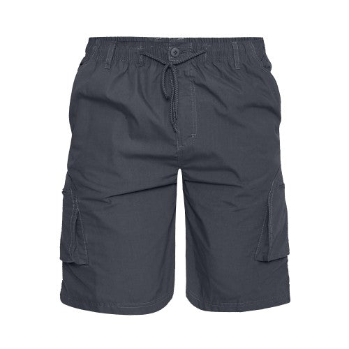 Front - Duke Mens D555 Nick Elasticated Waist Cargo Shorts