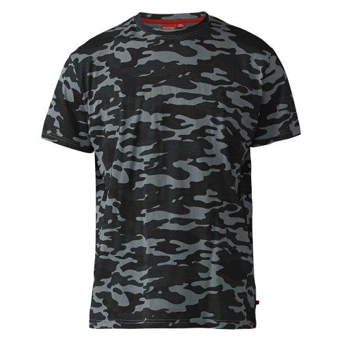 Front - Duke Mens D555 Gaston Camouflage Kingsize Short-Sleeved T-Shirt