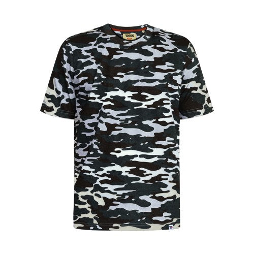 Front - Duke Mens D555 Gaston Camouflage Kingsize Short-Sleeved T-Shirt