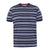 Front - D555 Mens Piccadilly Yarn Dyed Stripe Jacquard Kingsize T-Shirt