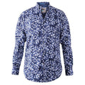 Front - Duke Mens Harrow D555 All-Over Print Long-Sleeved Button-Down Shirt