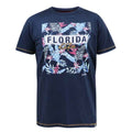 Front - Duke Mens Prestwick D555 Florida Floral T-Shirt