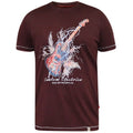 Front - D555 Mens Redbourn Kingsize Lightening Guitar T-Shirt