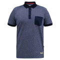 Front - Duke Mens D555 Oxley Fine Stripe Jersey Patch Pocket Kingsize Polo Shirt