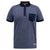 Front - Duke Mens D555 Oxley Fine Stripe Jersey Patch Pocket Kingsize Polo Shirt