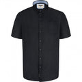 Front - D555 Mens James Oxford Kingsize Short-Sleeved Shirt