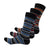 Front - Duke Mens Roxton D555 Striped Cotton Kingsize Ankle Socks (Pack of 3)