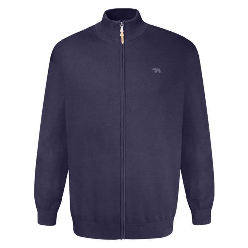 Front - Duke Mens D555 Franco 2 Knitted Full Zip Kingsize Sweatshirt