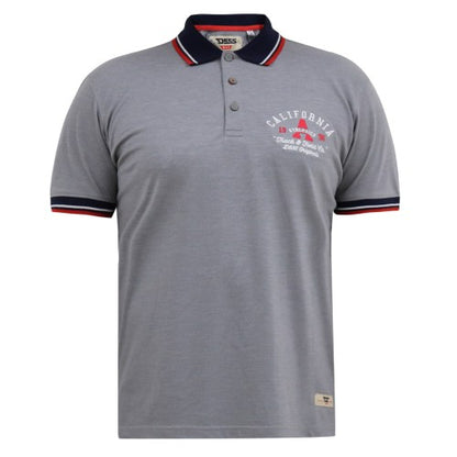 Front - Duke Mens D555 Mersea Pique Embroidered Kingsize Polo Shirt