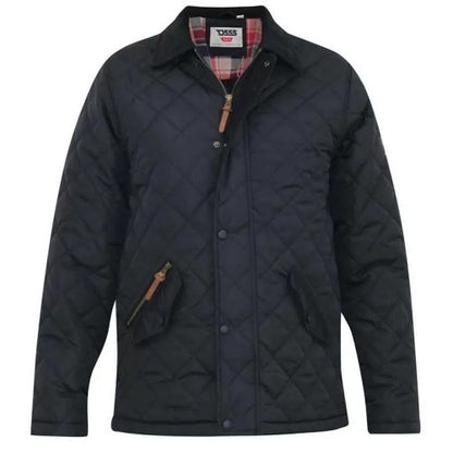 Front - Duke Mens D555 Matias Corduroy Collar Padded Jacket