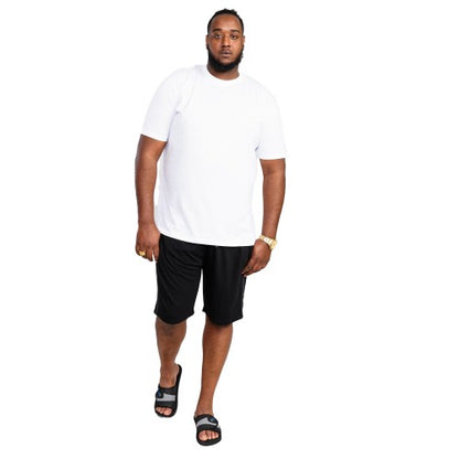 Front - Duke Mens D555 Rayan Jersey Side Stripe Kingsize Shorts (Pack of 2)