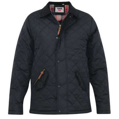 Front - Duke Mens Matias D555 Quilted Corduroy Kingsize Jacket