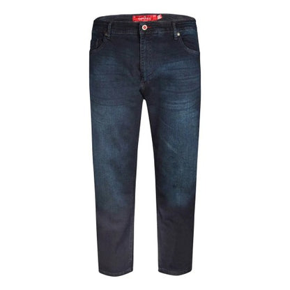 Front - Duke Mens D555 Daniel Tapered Leg Kingsize Jeans
