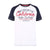 Front - Duke Mens D555 Sparrow California Surf Riders Printed Kingsize Raglan T-Shirt