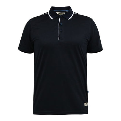 Front - Duke Mens D555 Sussex Tipped Jersey Contrast Piping Kingsize Polo Shirt