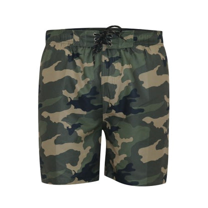 Front - Duke Mens D555 Kody Camo All-Over Print Kingsize Swim Shorts