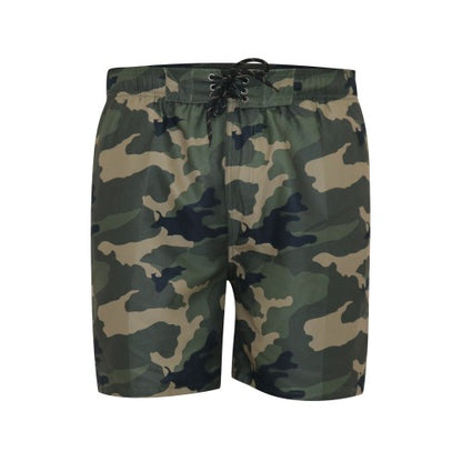 Front - D555 Mens Kody Aop Camouflage Swim Shorts
