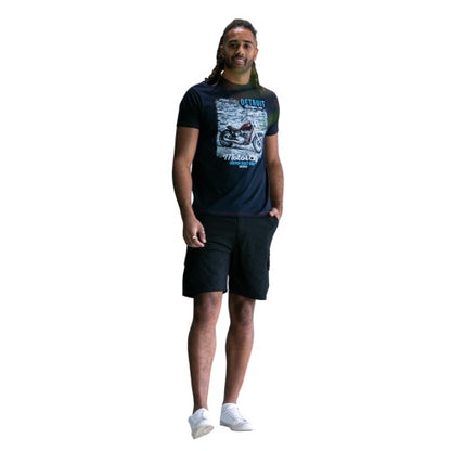 Front - Duke Mens D555 Knowle Detroit Bike T-Shirt
