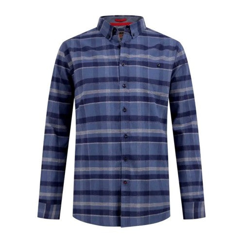 Front - Duke Mens D555 Shrewsbury Checked Kingsize Shirt