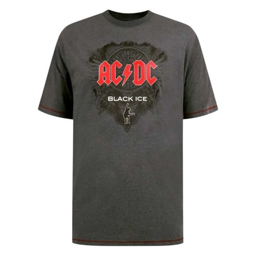 Front - Duke Mens D555 Clydebank Black Ice AC/DC Kingsize T-Shirt