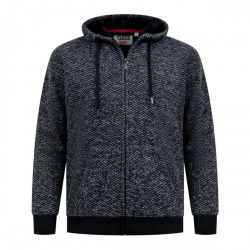 Front - Duke Mens D555 Fareham Sherpa Lined Kingsize Full Zip Hoodie