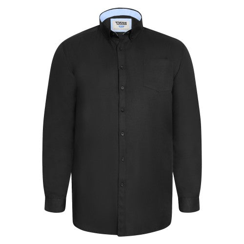 Front - Duke Mens D555 Richard Oxford Kingsize Tall Long-Sleeved Shirt